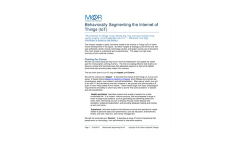 Behaviorally Segmenting the Internet of Things (IoT)