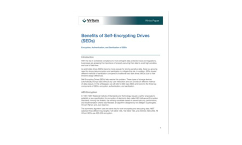 Benefits of Self-Encrypting Drives (SEDs)