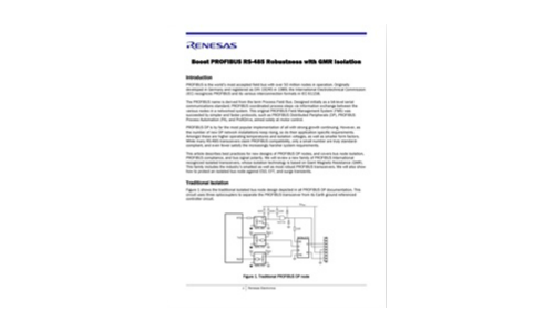 Boost PROFIBUS RS-485 Robustness with GMR Isolation