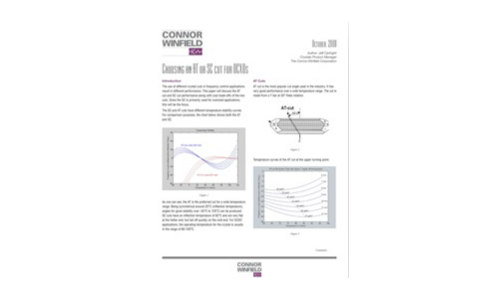 Choosing an AT or SC cut for OCXOs