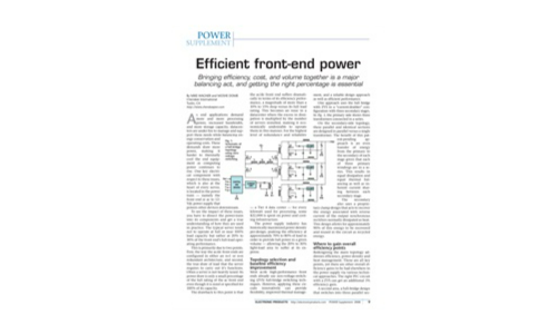 Efficient front-end power