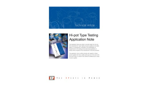 Hi-pot Type Testing Application Note