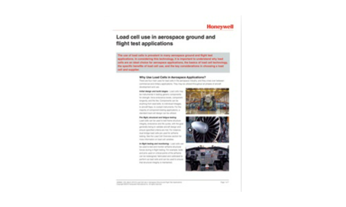 Load cell use in aerospace ground and flight test applications