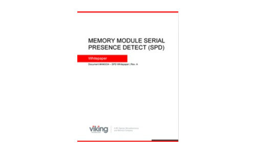 MEMORY MODULE SERIAL PRESENCE DETECT (SPD)