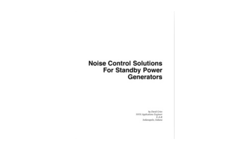 Noise Control Solutions For Standby Power Generators