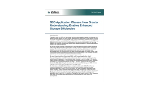 SSD Application Classes: How Greater Understanding Enables Enhanced Storage Efficiencies