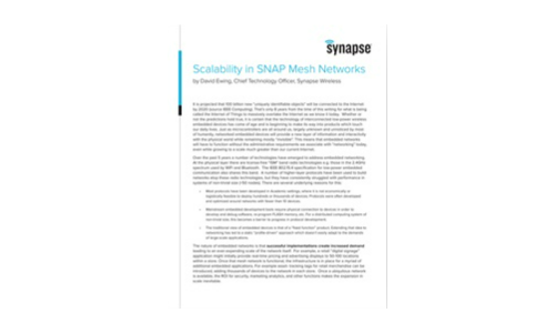 Scalability in SNAP Mesh Networks