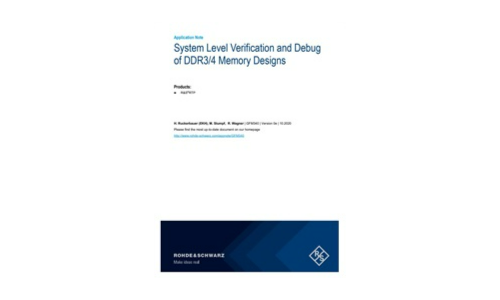 System Level Verification and Debug of DDR3/4 Memory Designs