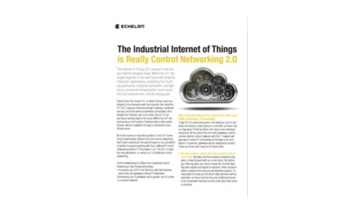 The Industrial Internet of Things is Really Control Networking 2.0