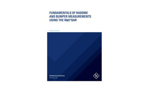 White paper: Fundamentals of Radome and Bumper Measurements Using the R&S®QAR