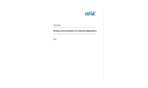 Wireless Communications for Industrial Applications